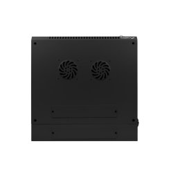 RACK CABINET 19" DOUBLE-SECTION WALL-MOUNT 12U/600X600 (FLAT PACK) BLACK LANBERG