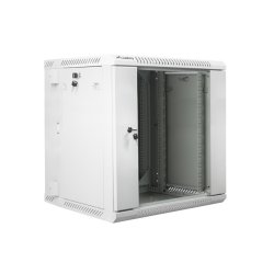 RACK CABINET 19" DOUBLE-SECTION WALL-MOUNT 12U/600X600 (FLAT PACK) GREY LANBERG