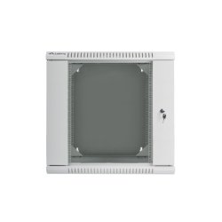 RACK CABINET 19" DOUBLE-SECTION WALL-MOUNT 12U/600X600 (FLAT PACK) GREY LANBERG