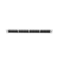 PATCH PANEL 24 PORT 1U 19" CAT.5E UTP GREY LANBERG
