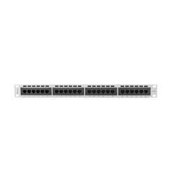 PATCH PANEL 24 PORT 1U 19" CAT.6 UTP GREY LANBERG