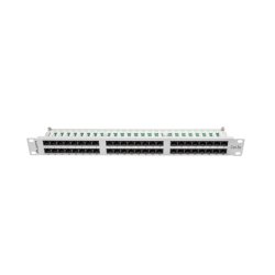 PATCH PANEL 48 PORT 1U 19" CAT.5E UTP GREY LANBERG