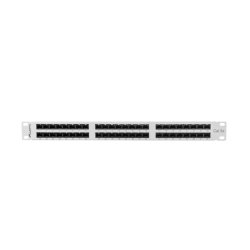 PATCH PANEL 48 PORT 1U 19" CAT.5E UTP GREY LANBERG