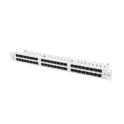 PATCH PANEL 48 PORT 1U 19" CAT.5E UTP GREY LANBERG