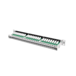 PATCH PANEL 48 PORT 1U 19" CAT.6 UTP GREY LANBERG