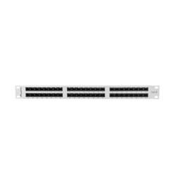 PATCH PANEL 48 PORT 1U 19" CAT.6 UTP GREY LANBERG