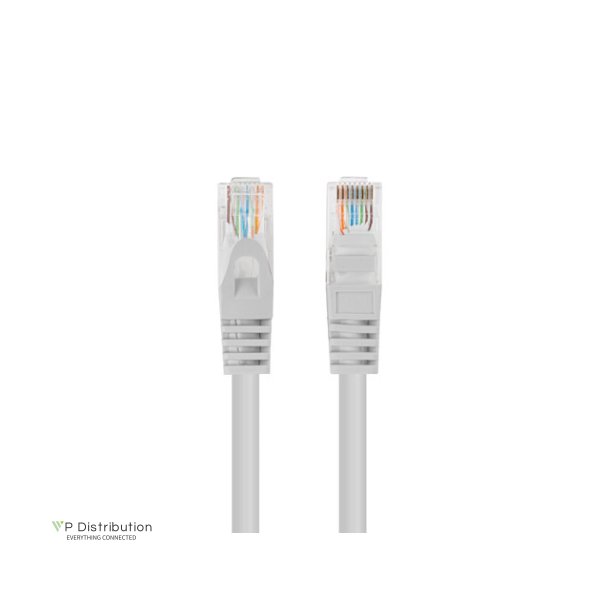 PATCHCORD CAT.5E UTP 0.25M GREY FLUKE PASSED LANBERG