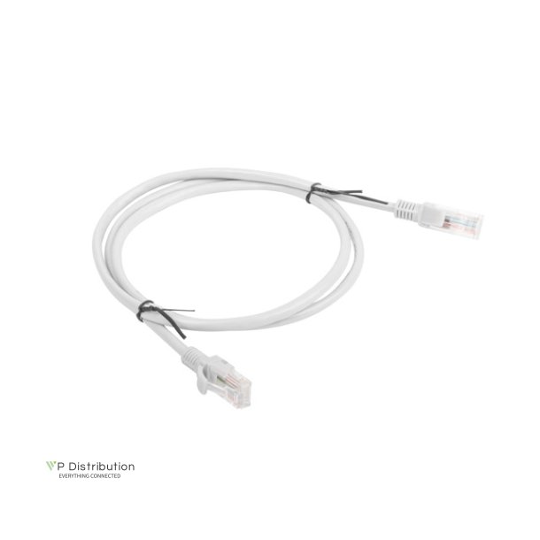 PATCHCORD CAT.5E UTP 1M GREY FLUKE PASSED LANBERG