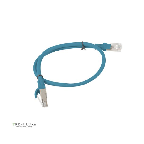 PATCHCORD CAT.5E UTP 0.5M BLUE FLUKE PASSED LANBERG