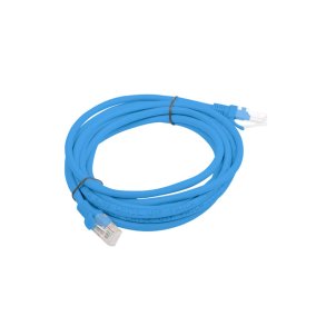 PATCHCORD CAT.5E UTP 3M BLUE FLUKE PASSED LANBERG