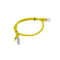 PATCHCORD CAT.5E UTP 0.5M YELLOW FLUKE PASSED LANBERG