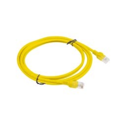 PATCHCORD CAT.5E UTP 2M YELLOW FLUKE PASSED LANBERG