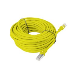 PATCHCORD CAT.5E UTP 15M YELLOW FLUKE PASSED LANBERG