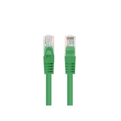 PATCHCORD CAT.5E UTP 0.25M GREEN FLUKE PASSED LANBERG