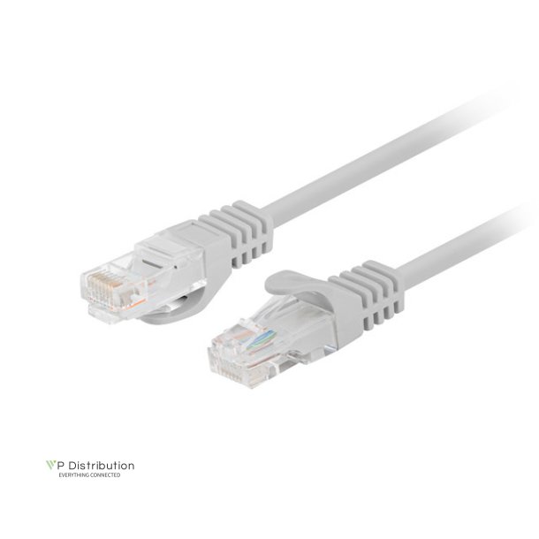 PATCHCORD CAT.6 UTP 0.25M GREY FLUKE PASSED LANBERG