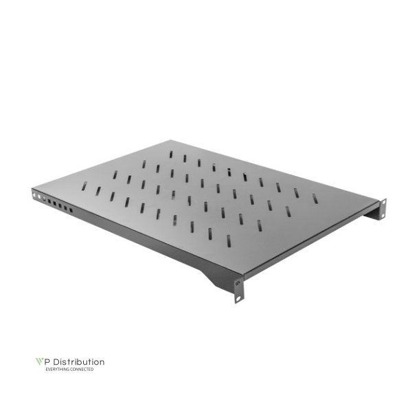 19" FIXED SHELF 1U/483X700MM MAX LOAD CAPACITY UP TO 25KG BLACK LANBERG