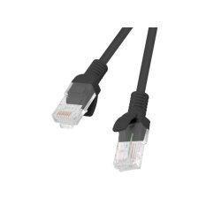 PATCHCORD CAT.5E UTP 1M BLACK FLUKE PASSED LANBERG