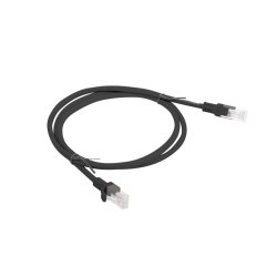 PATCHCORD CAT.5E UTP 1M BLACK FLUKE PASSED LANBERG