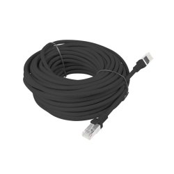 PATCHCORD CAT.5E UTP 15M BLACK FLUKE PASSED LANBERG