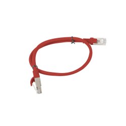PATCHCORD CAT.5E UTP 0.5M RED FLUKE PASSED LANBERG