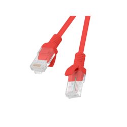 PATCHCORD CAT.5E UTP 1M RED FLUKE PASSED LANBERG