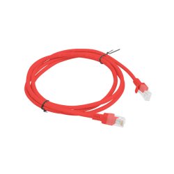 PATCHCORD CAT.5E UTP 1.5M RED FLUKE PASSED LANBERG