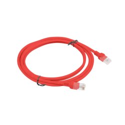 PATCHCORD CAT.5E UTP 2M RED FLUKE PASSED LANBERG