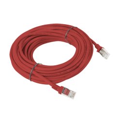 PATCHCORD CAT.5E UTP 10M RED FLUKE PASSED LANBERG