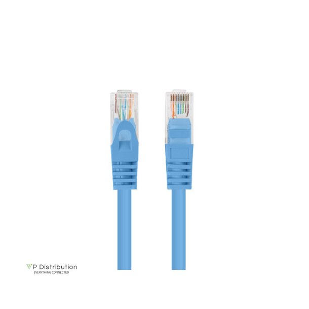 PATCHCORD CAT.6 UTP 0.25M BLUE FLUKE PASSED LANBERG