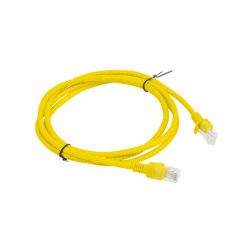 PATCHCORD CAT.6 UTP 1.5M YELLOW FLUKE PASSED LANBERG