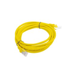 PATCHCORD CAT.6 UTP 3M YELLOW FLUKE PASSED LANBERG