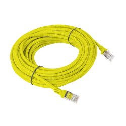 PATCHCORD CAT.6 UTP 10M YELLOW FLUKE PASSED LANBERG