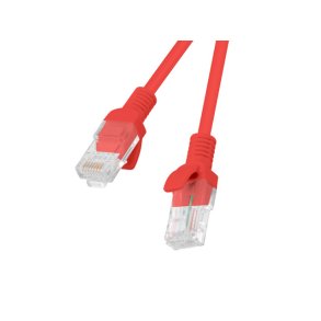PATCHCORD CAT.6 UTP 1M RED FLUKE PASSED LANBERG