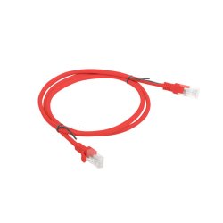PATCHCORD CAT.6 UTP 1M RED FLUKE PASSED LANBERG