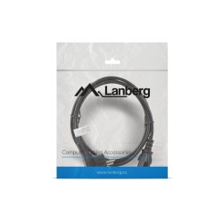 CEE 7/7->IEC 320 C13 POWER CORD 1.8M BLACK LANBERG
