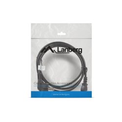 CEE 7/7->IEC 320 C13 POWER CORD 1.8M VDE BLACK LANBERG