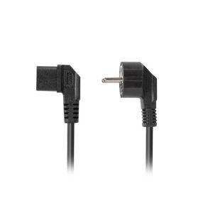 CEE 7/7->IEC 320 C13 POWER CORD 1.8M ANGLED RIGHT VDE BLACK LANBERG