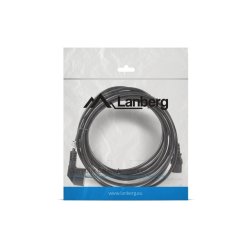 CEE 7/7->IEC 320 C13 POWER CORD 5M VDE BLACK LANBERG