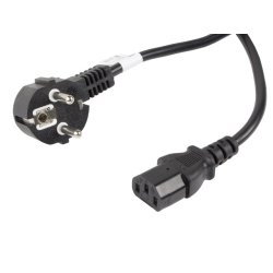 CEE 7/7->IEC 320 C13 POWER CORD 10M VDE BLACK LANBERG