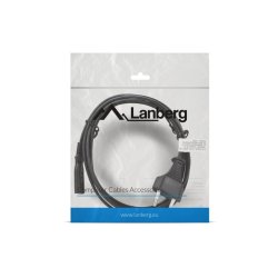 CEE 7/16->IEC 320 C7 EURO (RADIO) POWER CORD 1.8M VDE BLACK LANBERG