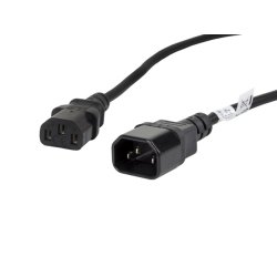 IEC 320 C13->C14 CABLE 1.8M VDE BLACK LANBERG