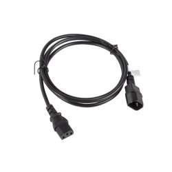 IEC 320 C13->C14 CABLE 1.8M VDE BLACK LANBERG