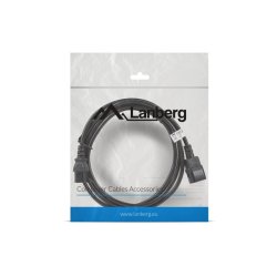 IEC 320 C13->C14 CABLE 3M VDE BLACK LANBERG