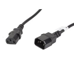 IEC 320 C13->C14 CABLE 5M VDE BLACK LANBERG