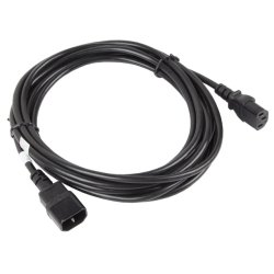 IEC 320 C13->C14 CABLE 5M VDE BLACK LANBERG