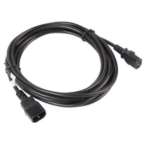 IEC 320 C13->C14 CABLE 5M VDE BLACK LANBERG