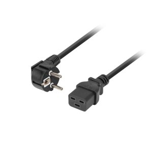 CEE 7/7->IEC 320 C19 POWER CORD 1.8M 16A VDE BLACK LANBERG