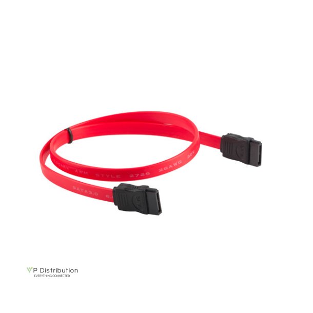 SATA DATA III (6GB/S) F/F CABLE 50CM RED LANBERG