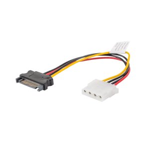 MOLEX(F)->SATA(M) CABLE 15CM LANBERG