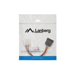 MOLEX(M)->SATA(F) CABLE 15CM LANBERG